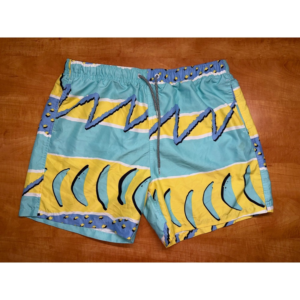 Boardies Apparel Mens XL Swim Trunks Multicolor Geometric Abstract Board Shorts
